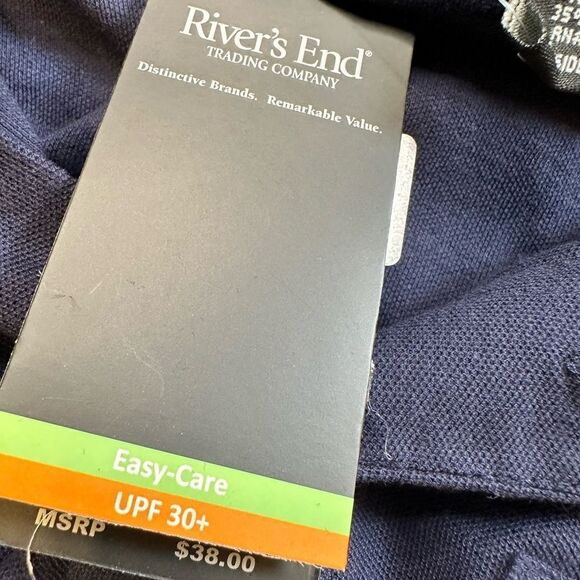 NWT Rivers End Men’s Navy Polo Shirt - Size Small - Picture 5 of 7